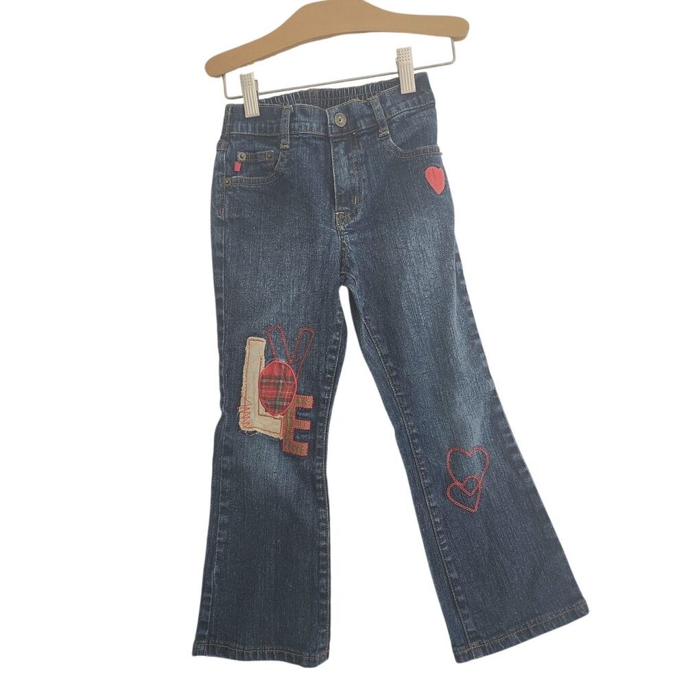 5 Heart love denim boot cut jeans